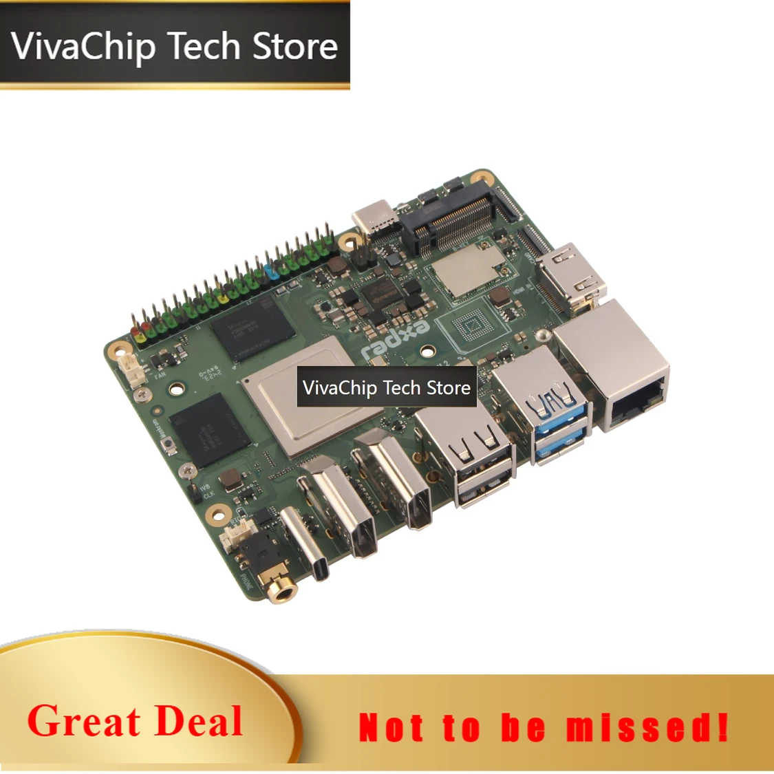 Rockchip Rk3588 Development Board - VivaChip TechRadxa ROCK 5B+ con CPU
