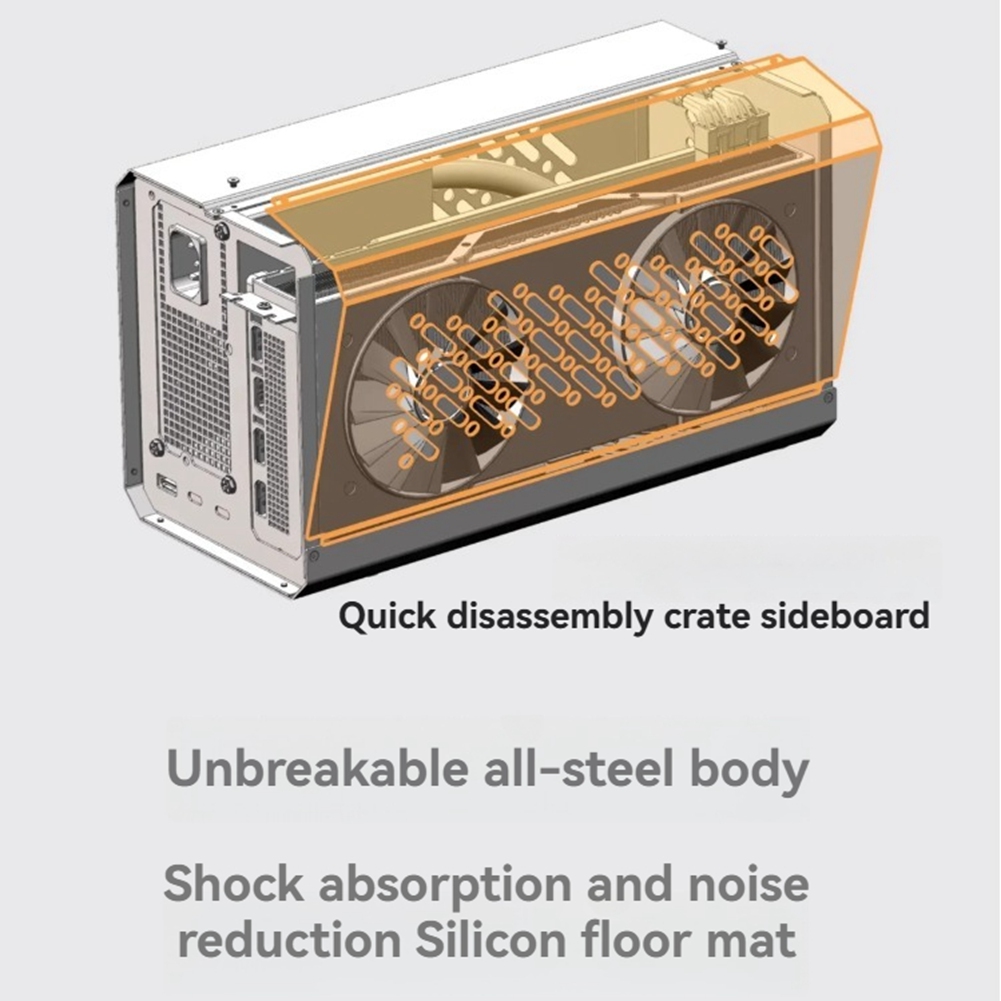 Chassis M05K per TH3P4G3 OCuP4 - Oculink Egpu Mini Pc recensione e prezzo