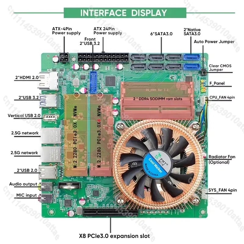 Compatibile con scheda madre M - Nas Motherboard 8 Sata Mini Itx recensione e prezzo